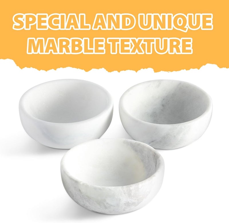 karibiber White Dog Bowl, Marble Dog Food Bowl, Non-Slip Stone Dogs Water Bowl Large, Non-Tipping Heavy Duty Pet Bowl for Large Dogs, African Natural Marble, Holds 4.6Cups(7.5lbs) - Image 4